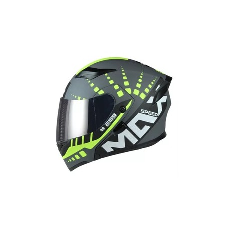 [EG-19.496.03.M] CASCO ABATIBLE BOSS MAXSPEED GRIS-VERDE L