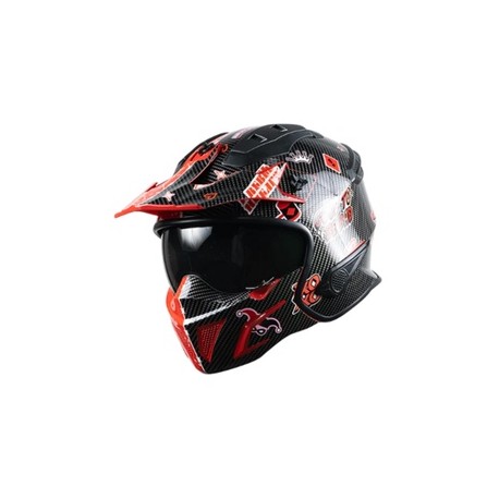 [7502305897574] DC CASCO ROCK-O HARLEY QUINN ROJO S