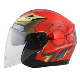 [M-34I1.4] CASCO EDGE / MARVEL  IRON MAN RED GOLD BRILLANTE  XL