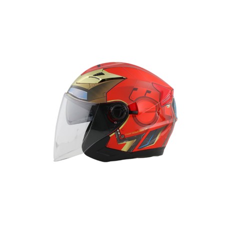 [M-34I1.4] CASCO EDGE / MARVEL  IRON MAN RED GOLD BRILLANTE  XL