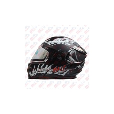 [CAS-ABA-106XL] CASCO ABATIBLE HALF DOBLE VISOR LENTE ESPEJO