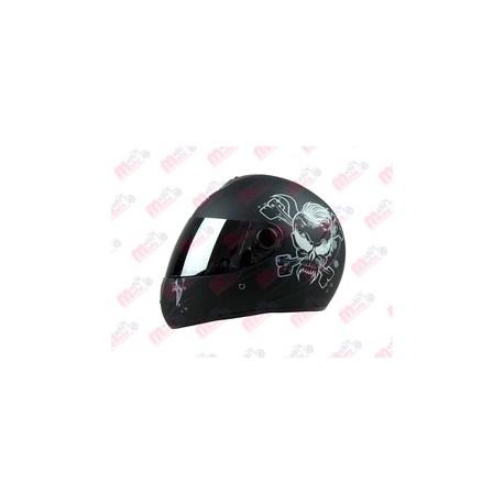 [7103-3455] CASCO CERRADO R7 RACING R7-105 DOT XL NGO MATE/BCO