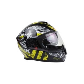 [80-9023-001] CASCO SMK TWISTER NEGRO/AMARILLO CAPTAIN GL264