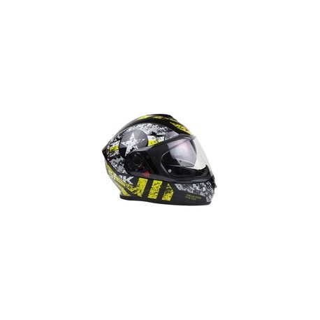 [80-9023-001] CASCO SMK TWISTER NEGRO/AMARILLO CAPTAIN GL264