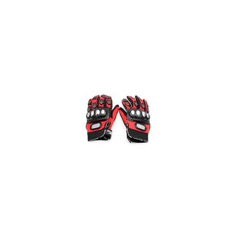 [GUA-7107-0030A] GUANTE P/MOTOCICLISTA IRON RACING HERO ROJO