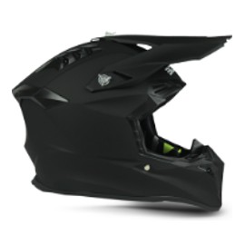 [EG-15.7.4.M] CASCO CROSS WILD  NEGRO SOLIDO MATE   L