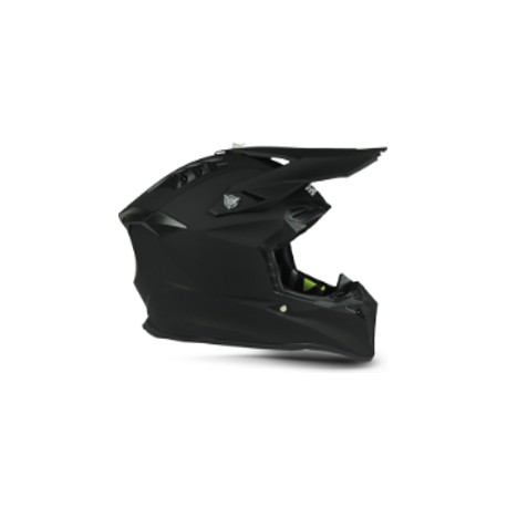 [EG-15.7.4.M] CASCO CROSS WILD  NEGRO SOLIDO MATE   L