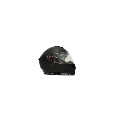 [7103-3341] CASCO CERRADO R7 RACING DOMINATE DOT L NEGRO MATE