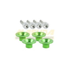 [TOR-6701-0851V] TORNILLO DECORATIVO ALUMINIO CONICO M6 VERDE