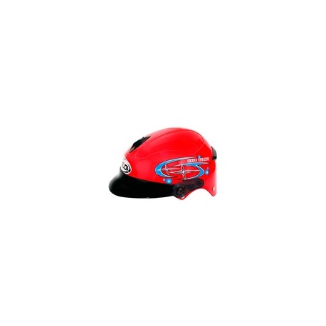 [CAS-7101-1960] CASCO NIÑO 1/2 ABS MSD-508 ESTRELLA ROJO