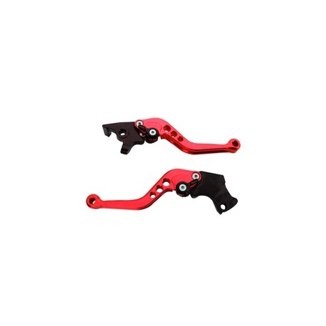 [MAJ-1111-8071R] JUEGO MANIJAS DECORATIVAS ALUMINIO IR8071 BAJAJ PULSAR200 ROJO