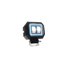[RS-LED-13040W-BU] FARO LED CUADRADO MINI 2 LED CON LUPA LUZ