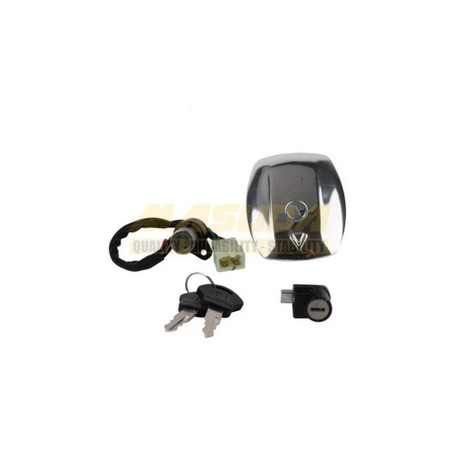 [SWI-1124-019] KIT SWITCH COMPLETO C/TAPON DE GASOLINA Y SEGURO DE ASIENTO P/ITALIKA FT-110