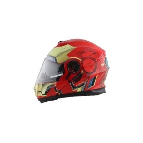 [M-16.I1.4] CASCO EDGE / MARVEL IRON MAN RED GOLD BRILLANTE XL