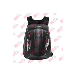 [BOL-7505-1001] BOLSA MOCHILA IMPERMEABLE P/MOTOCICLISTA IR-1001 COLOR FIBRA CARBONO 30L