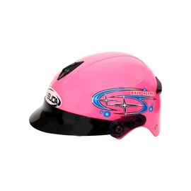 [CAS-7101-1964] CASCO NIÑO 1/2 ABS MSD-508 ESTRELLA ROSA