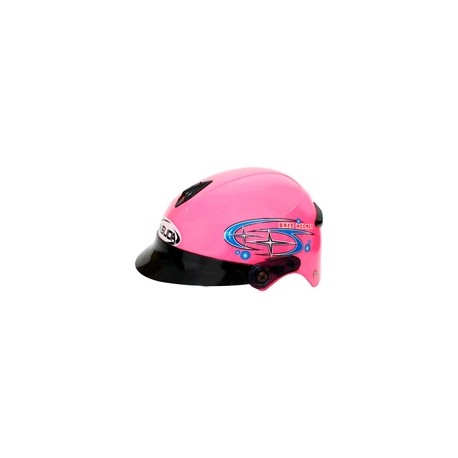 [CAS-7101-1964] CASCO NIÑO 1/2 ABS MSD-508 ESTRELLA ROSA