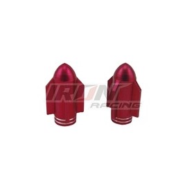 [TAP-2606-0804R] TAPON DE VALVULA DE AIRE ALUMINIO COHETE ROJO