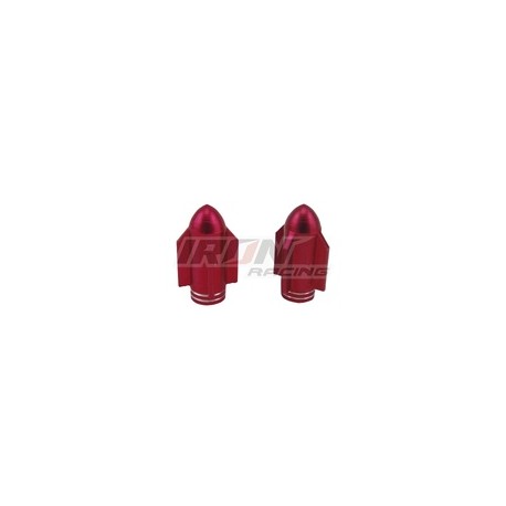 [TAP-2606-0804R] TAPON DE VALVULA DE AIRE ALUMINIO COHETE ROJO