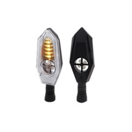 [RS-DIR-0054Y-W]  DIRECCIONAL LED SECUENCIAL TIPO ZAFIRO UNIVERSAL (AMARILLO-BLANCO)