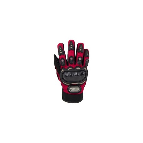 [GUA-7107-0050A] GUANTE P/ MOTOCICLISTA IRON RACING STREET ROJO