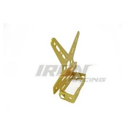 [POR-6799-0001D] PORTA-PLACA ALUMINIO DECORATIVO DORADO