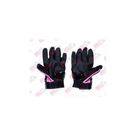 [GUA-7107-0053A] GUANTE P/ MOTOCICLISTA IRON RACING STREET ROSA
