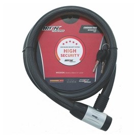 [CAN-1127-0121] CANDADO CABLE DE ACERO ANTIROBO PARA MOTOCICLETA IRON1240 18*100CM