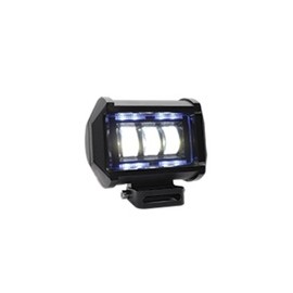 [RS-LED-13011W-BU] FARO AUXILIAR CUADRADO 3 LED CON LUPA CON LUZ ALTA, BAJA Y ESTROBO