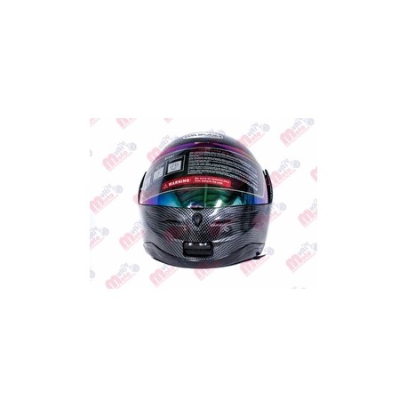 [CAS-7101-1308] CASCO CERRADO LISO MICA POLARIZADA MSD-106 FIBRA CARBON