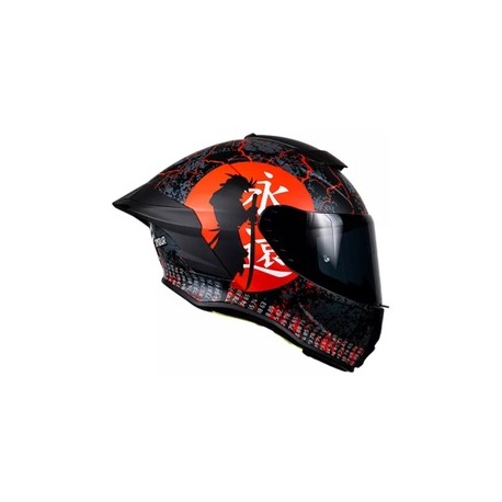 [7502305898823] KOV CASCO BUSTER RIDER ARMOUR ROJO M