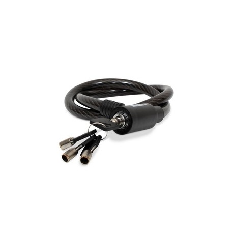 [C-1690] Cable candado flexible 4 llaves de seguridad (90 cm)